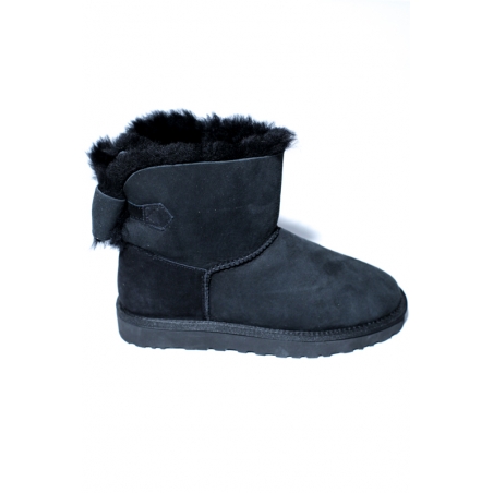 Cizme Ghete piele blana naturala tip ugg