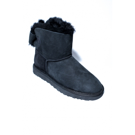 Cizme Ghete piele blana naturala tip ugg