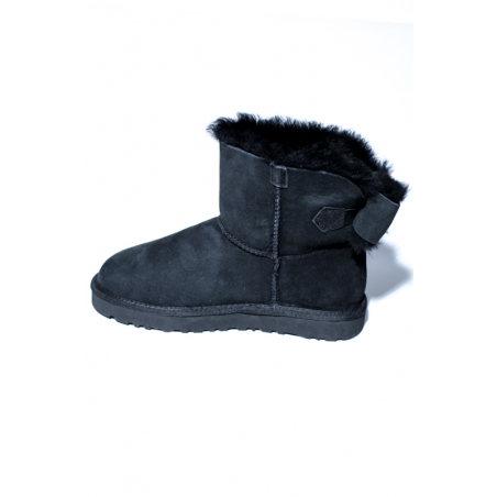 Cizme Ghete piele blana naturala tip ugg