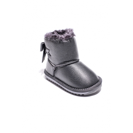 Cizme Copii Tip UGG Dark Black Fundita