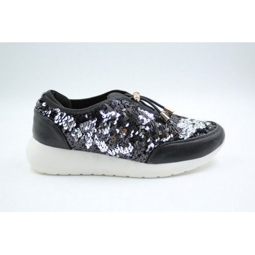 Pantofi sport black sequins 2