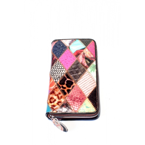 Portofel piele naturala multicolor 6015 2