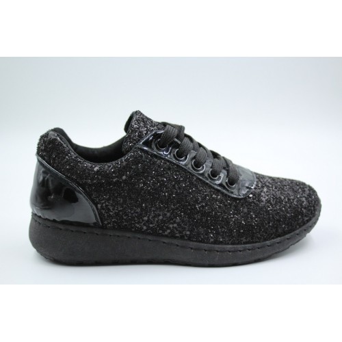 Pantofi sport black sparkle 2