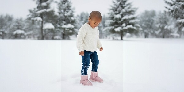 Cizme Copii Tip UGG Shiny Pink – Confort, Stil si Stralucire pentru Sezonul Rece